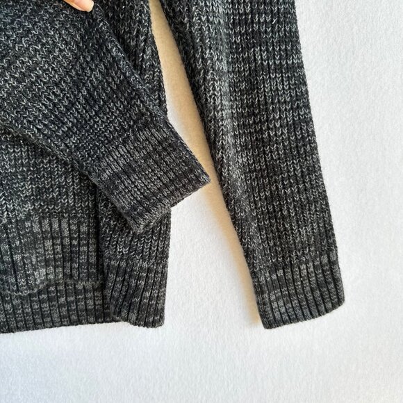 Carbon Sweater Mens Size XL Gray Heathered High Neck Casual Lagenlook Office - Picture 5 of 13